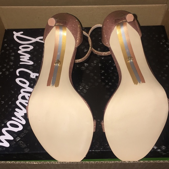 Sam Edelman's Glittered Vinyl Sandals - Picture 6 of 8